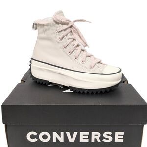 NIB CONVERSE Run Star Hike Hi Cozy Club Leather Sneakers 4.5